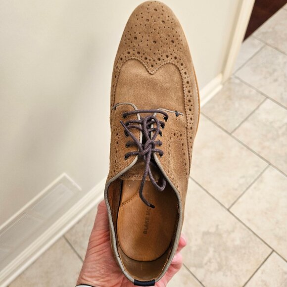 Blake McKay Men's Carson Wingtip Oxford Shoes, Tan, Sz 11.5 - Picture 14 of 16